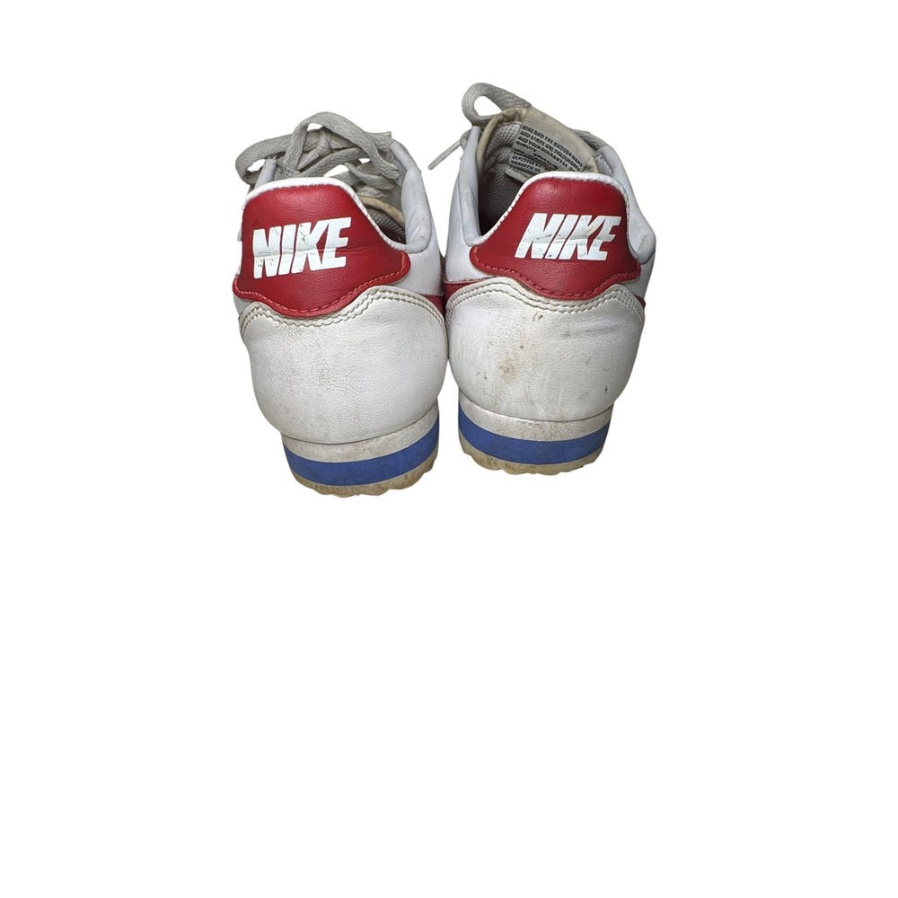 Nike Cortez Classic White Red Blue Sneakers Forrest Gump Colorway Leather Siz7.5 - Picture 3 of 5